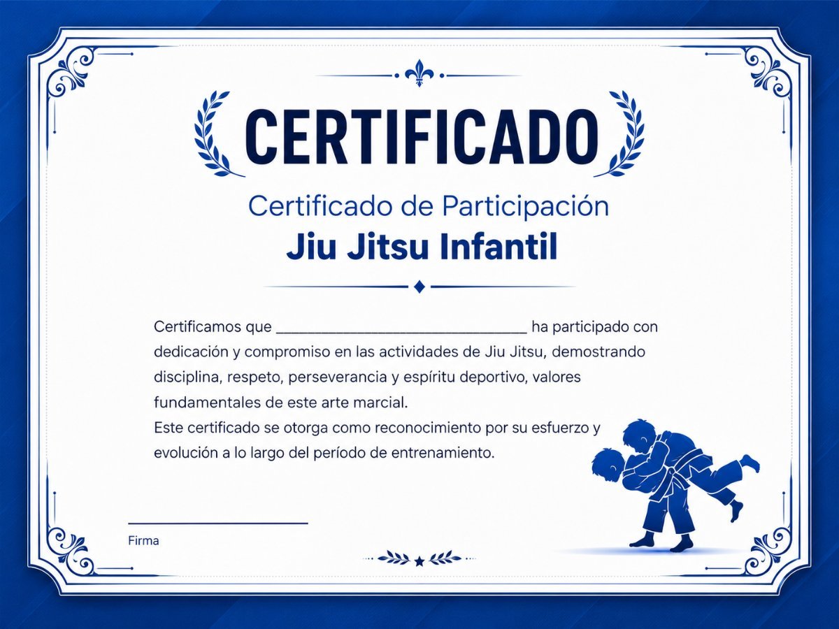 Certificado de Jiu-Jitero